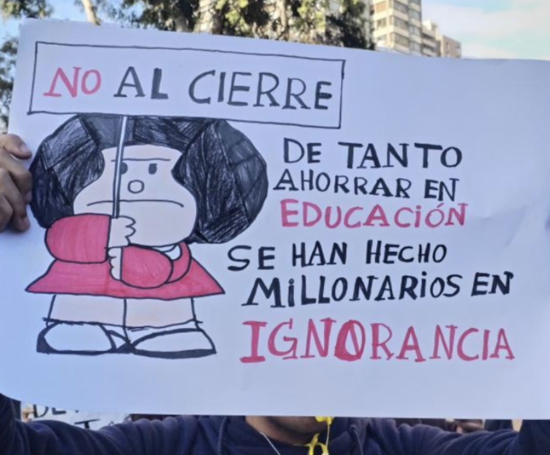 FEUCN y autoridades universitarias: cartel marcha taqinki